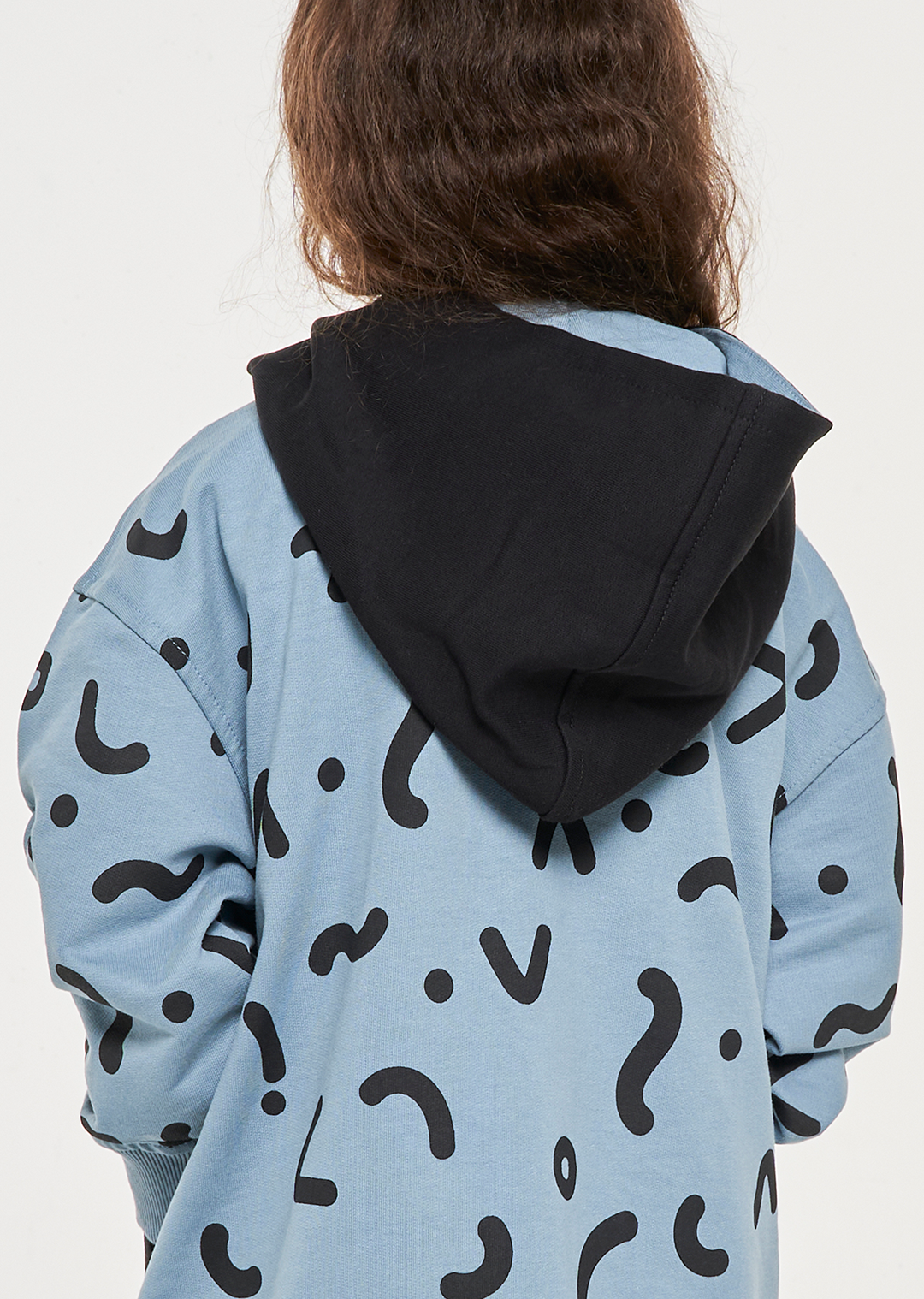 Set Buzo/Sudadera Súper Volcánico Negro/Azul