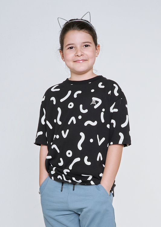 Camiseta Súper Volcánico Negra