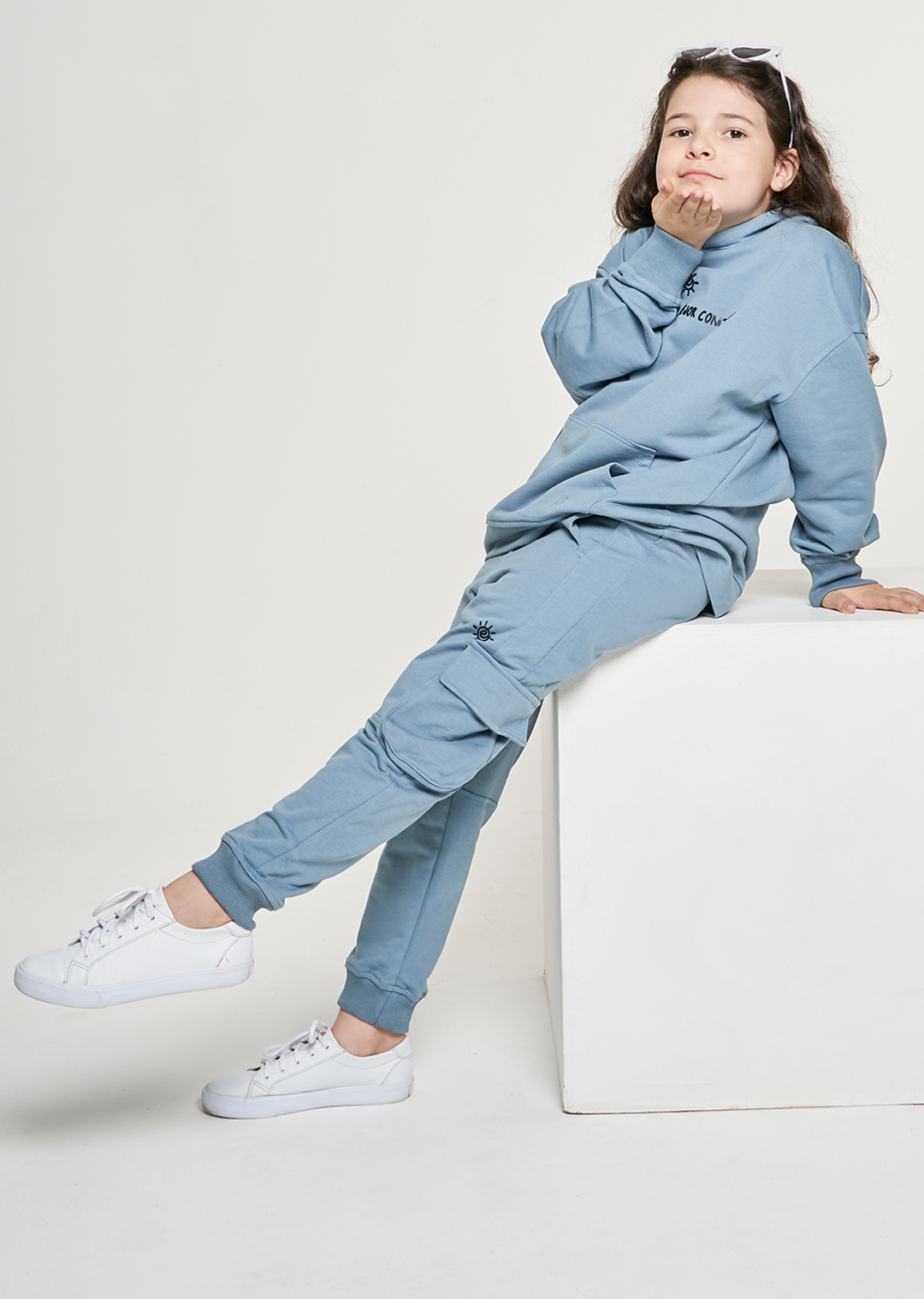 Set Buzo/Sudadera Aman-e-Ser Azul