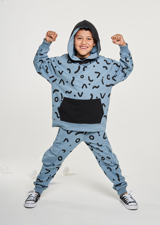 Sudadera Súper Volcánico Azul/Negro