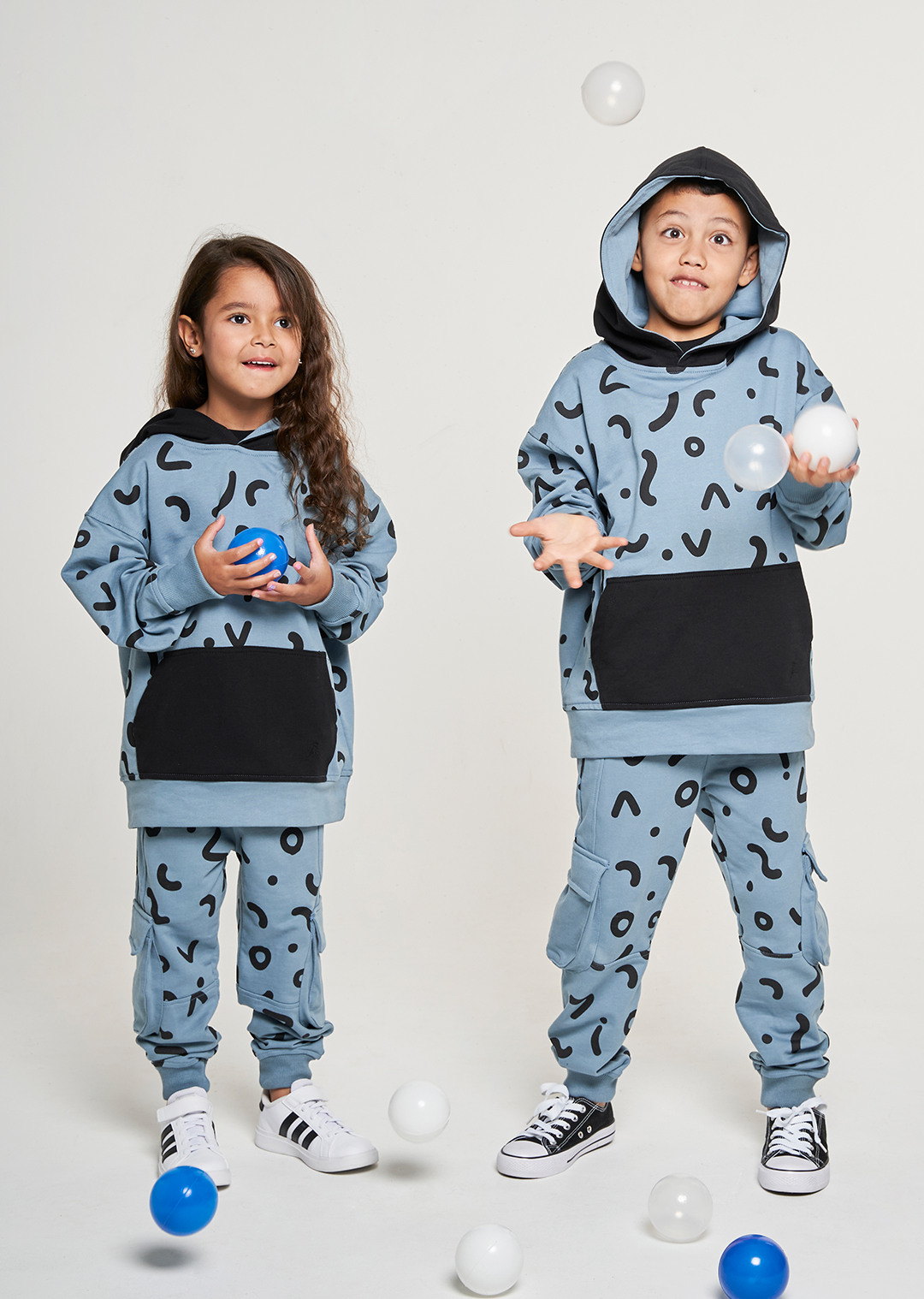 Sudadera Súper Volcánico Azul/Negro