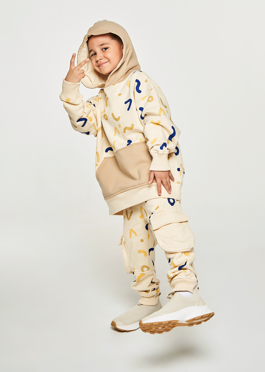 Sudadera Súper Volcánico Beige/Iris